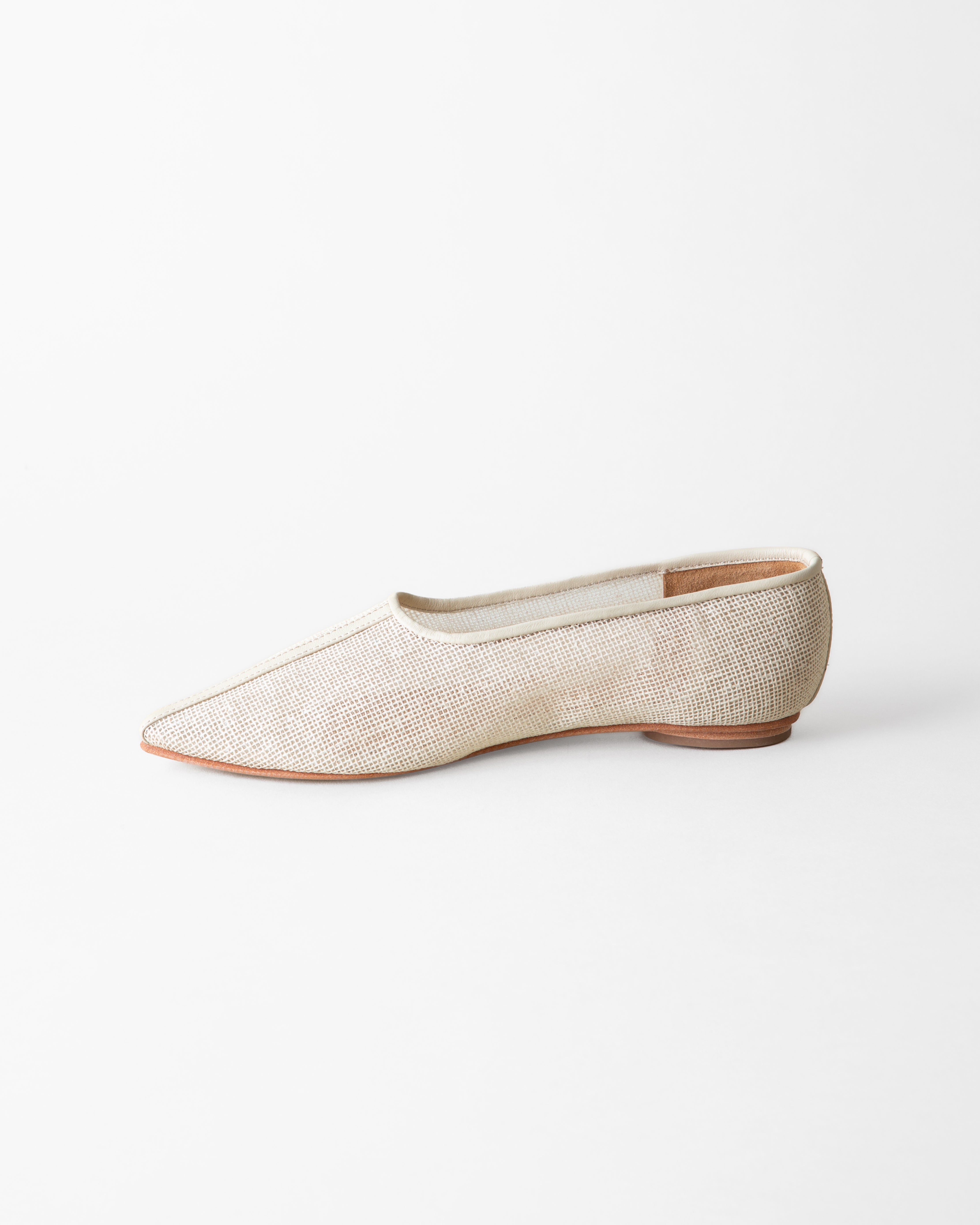 Zelda Pointed Toe Flat - Natural Jute