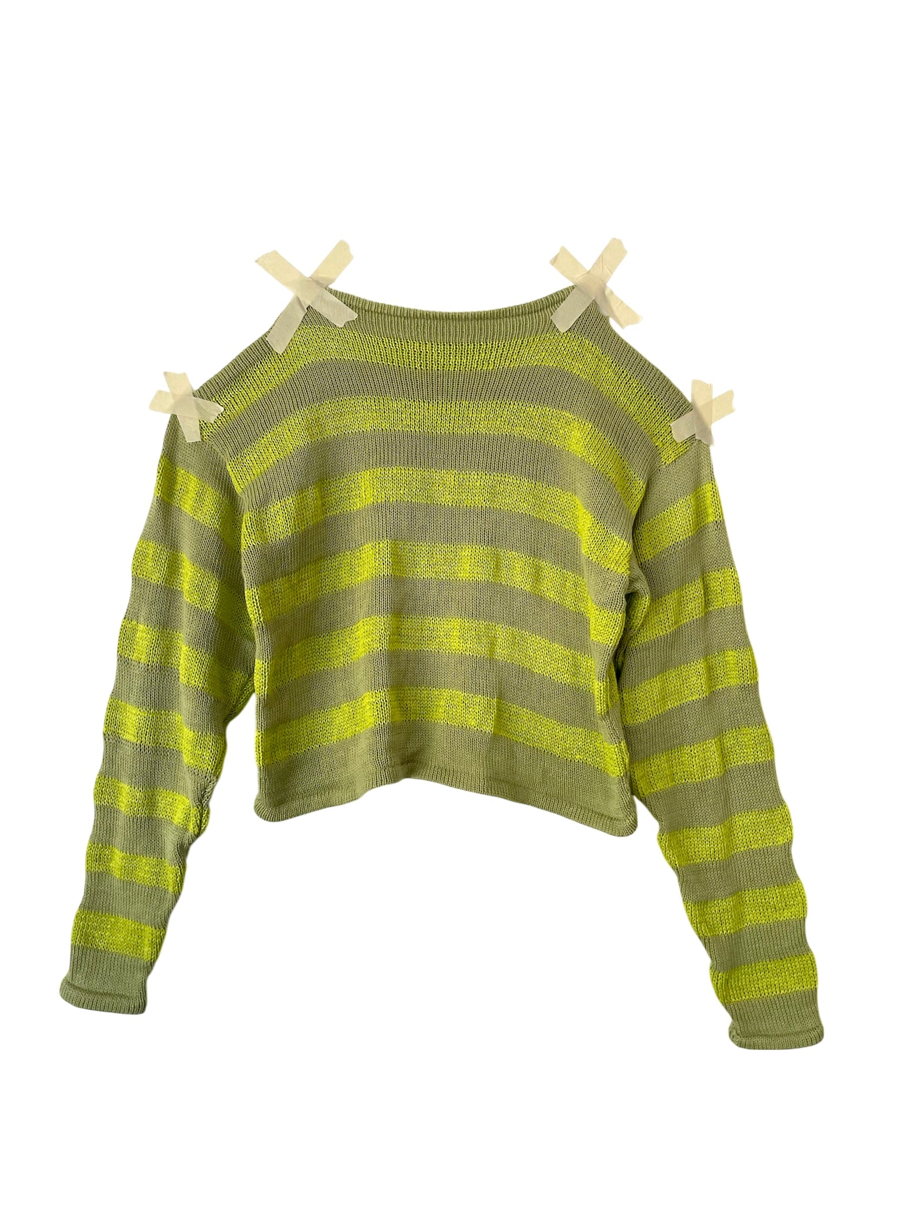 Cropped Pullover - Green