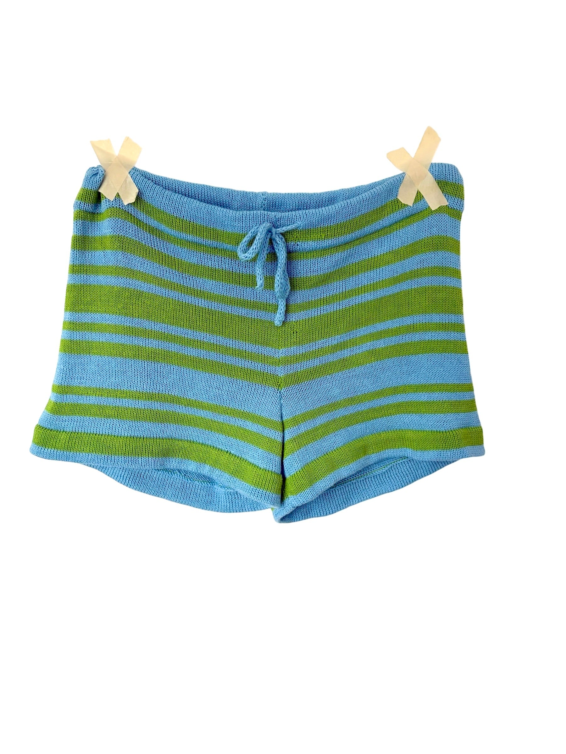 Knit Shorts - Yellow / Green