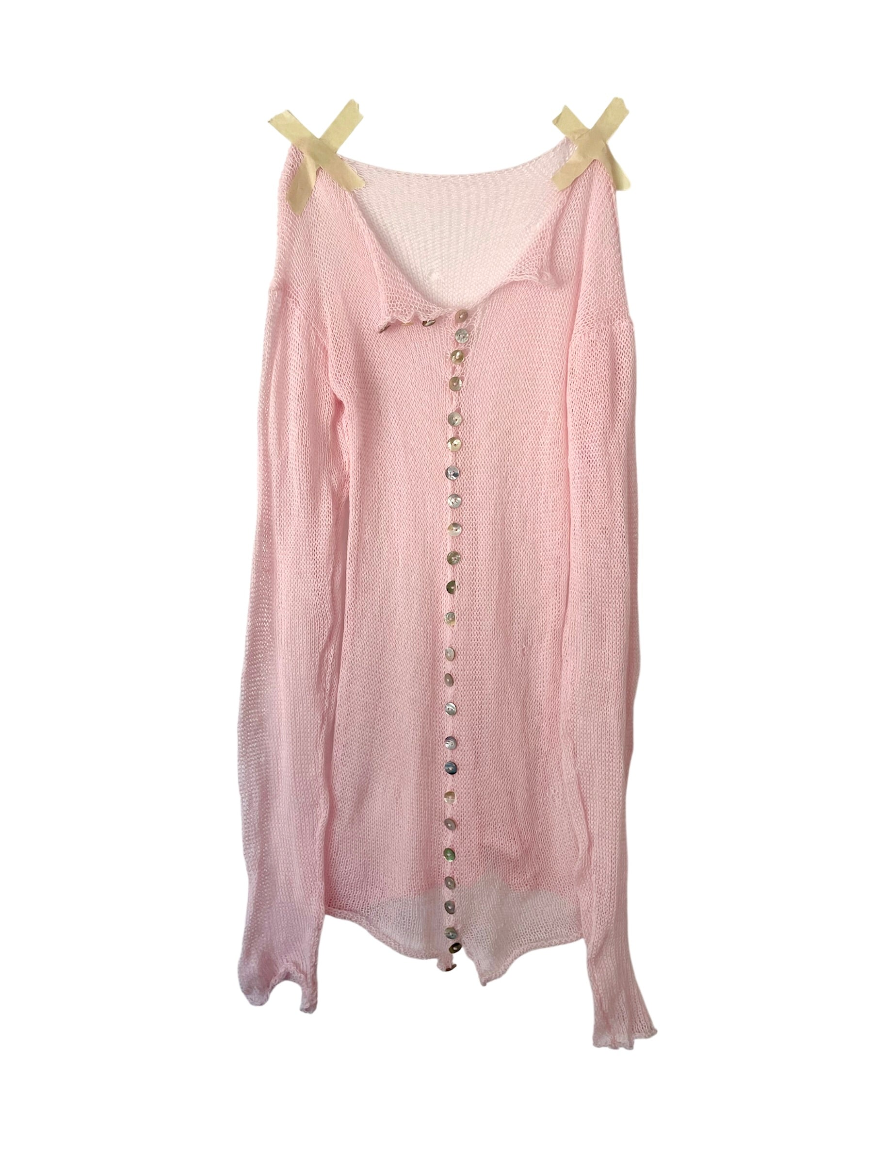 Sheer Cardigan - Blue