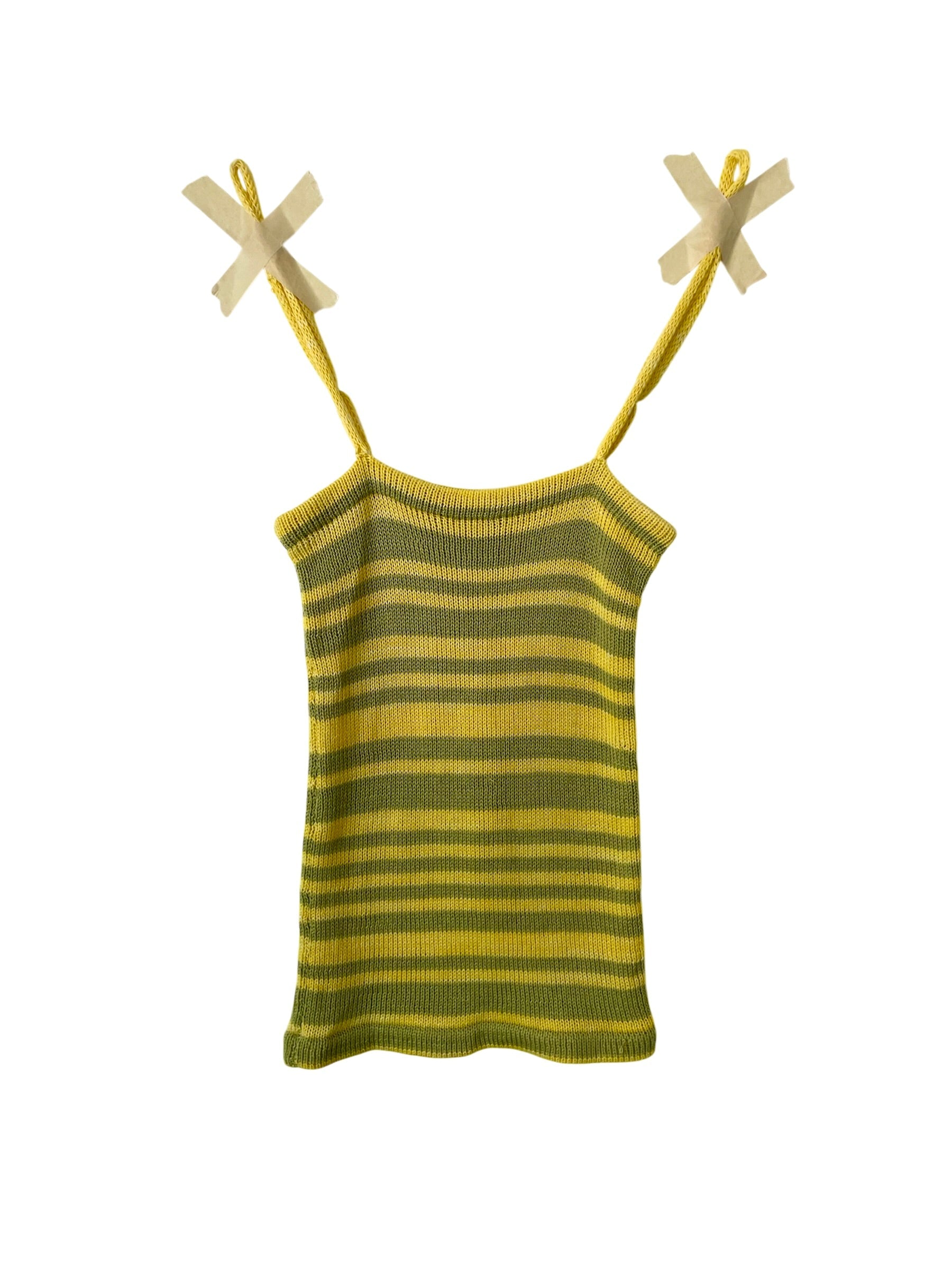 Spaghetti Strap Tank - Blue / Green