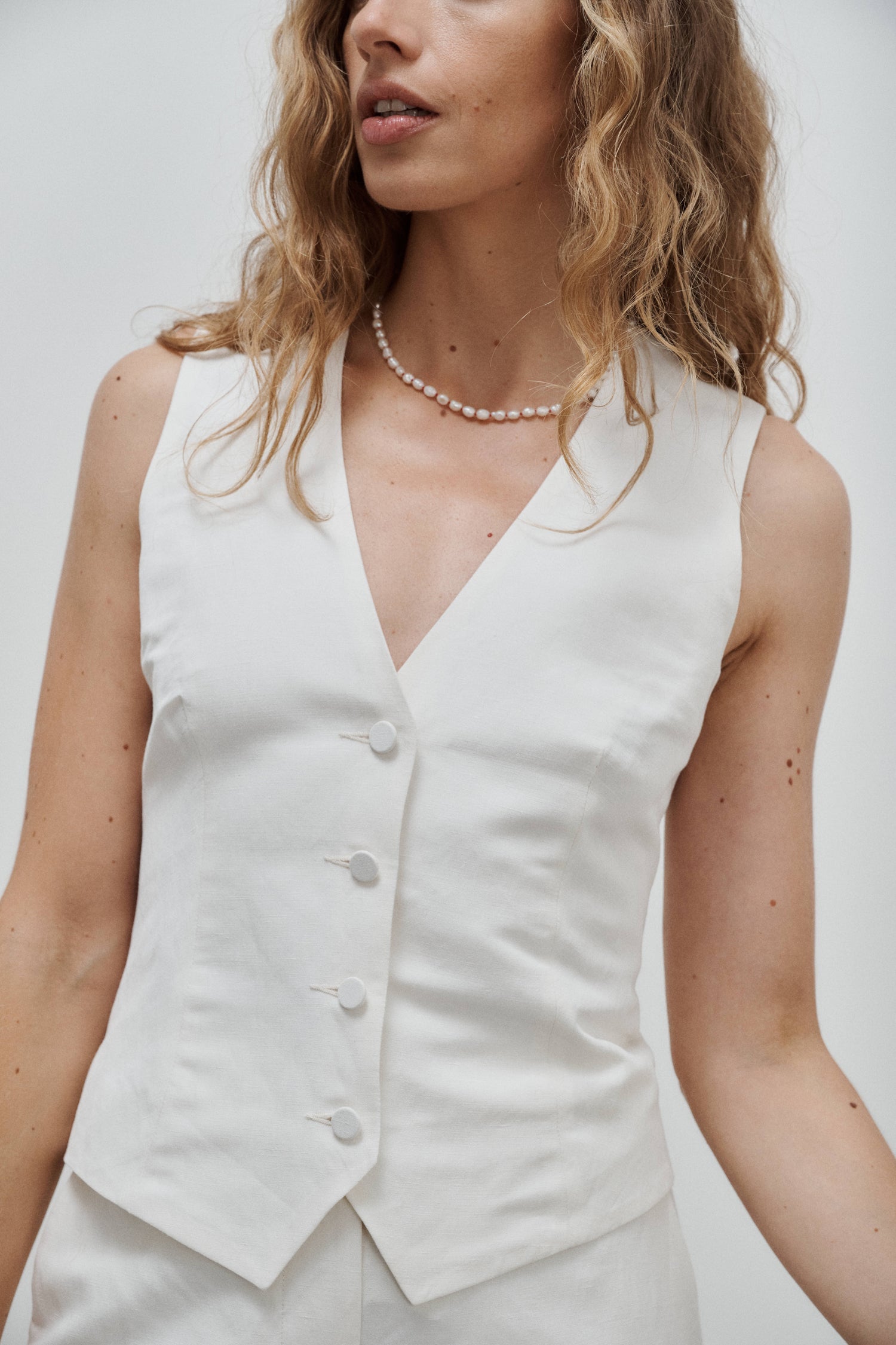 Kate Linen and Silk Waistcoat