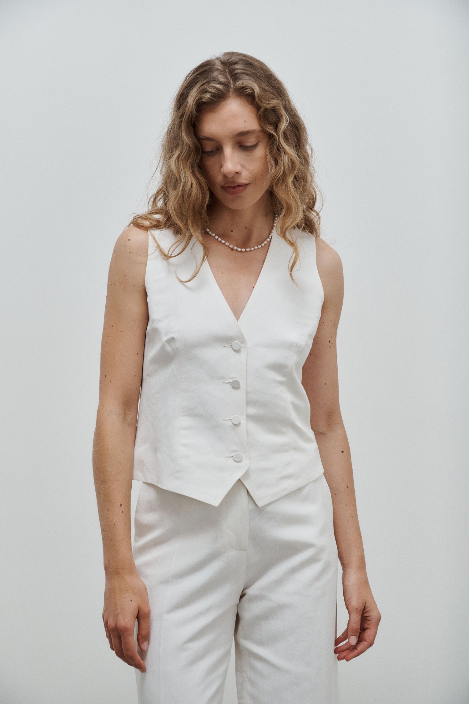 Kate Linen and Silk Waistcoat