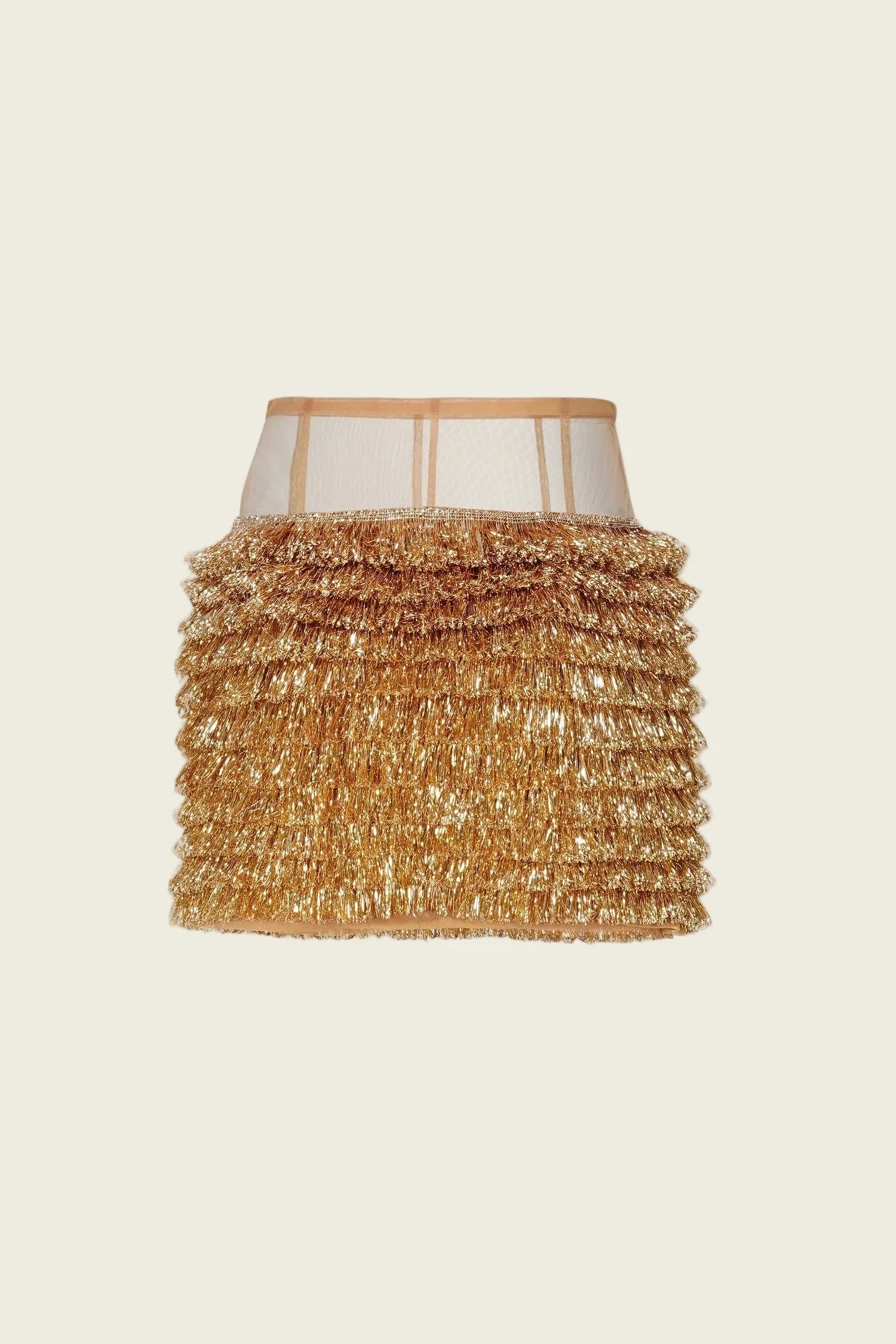 Kiran Golden Mini Skirt