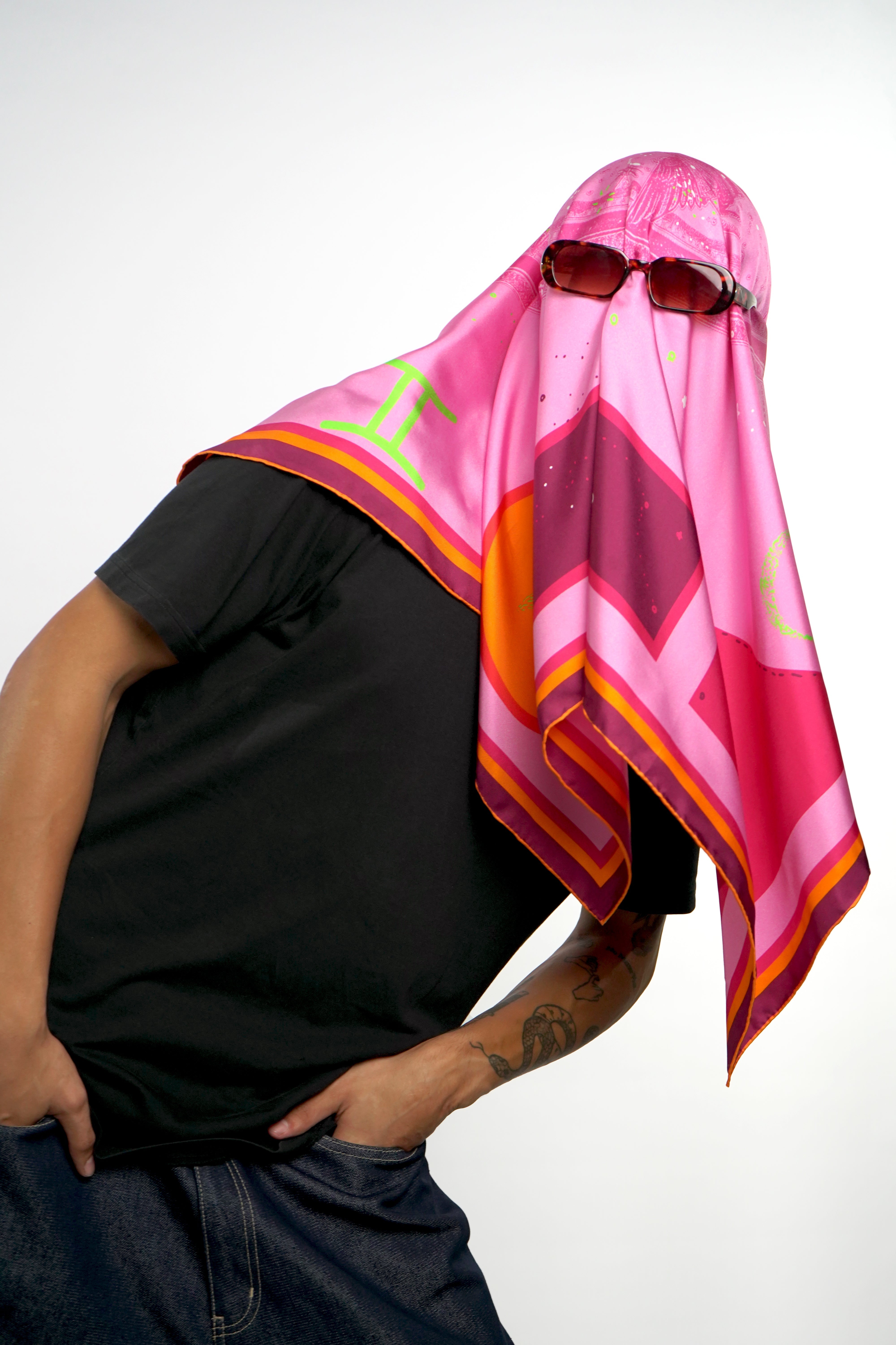 Gemini | Square Silk Scarf