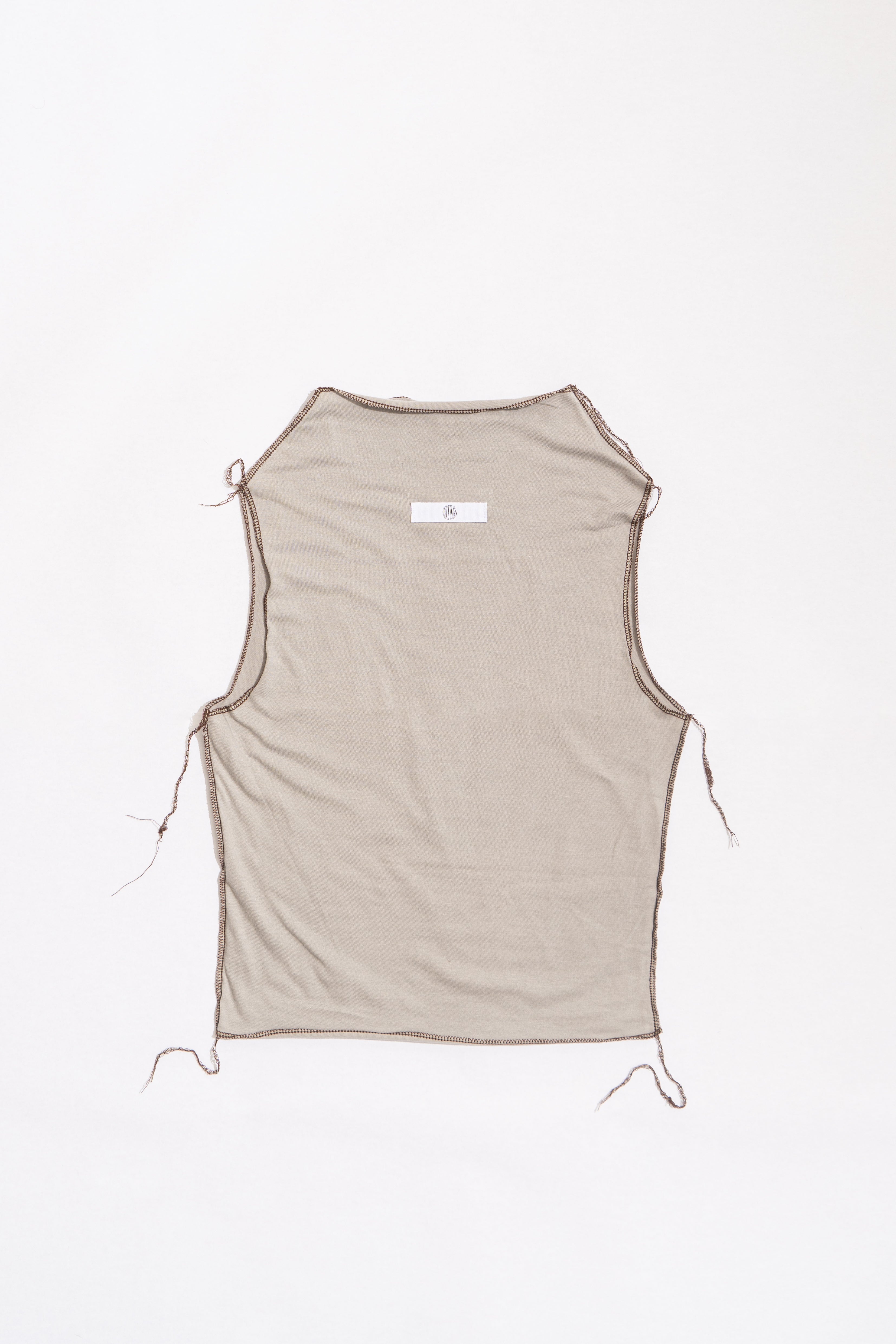 Drape Neck Top - Grey