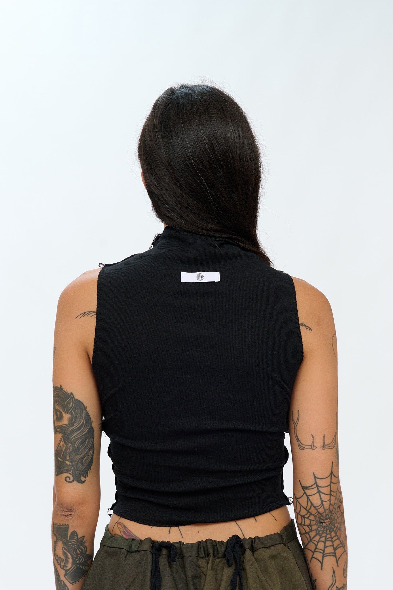 Drape Neck Top - Black