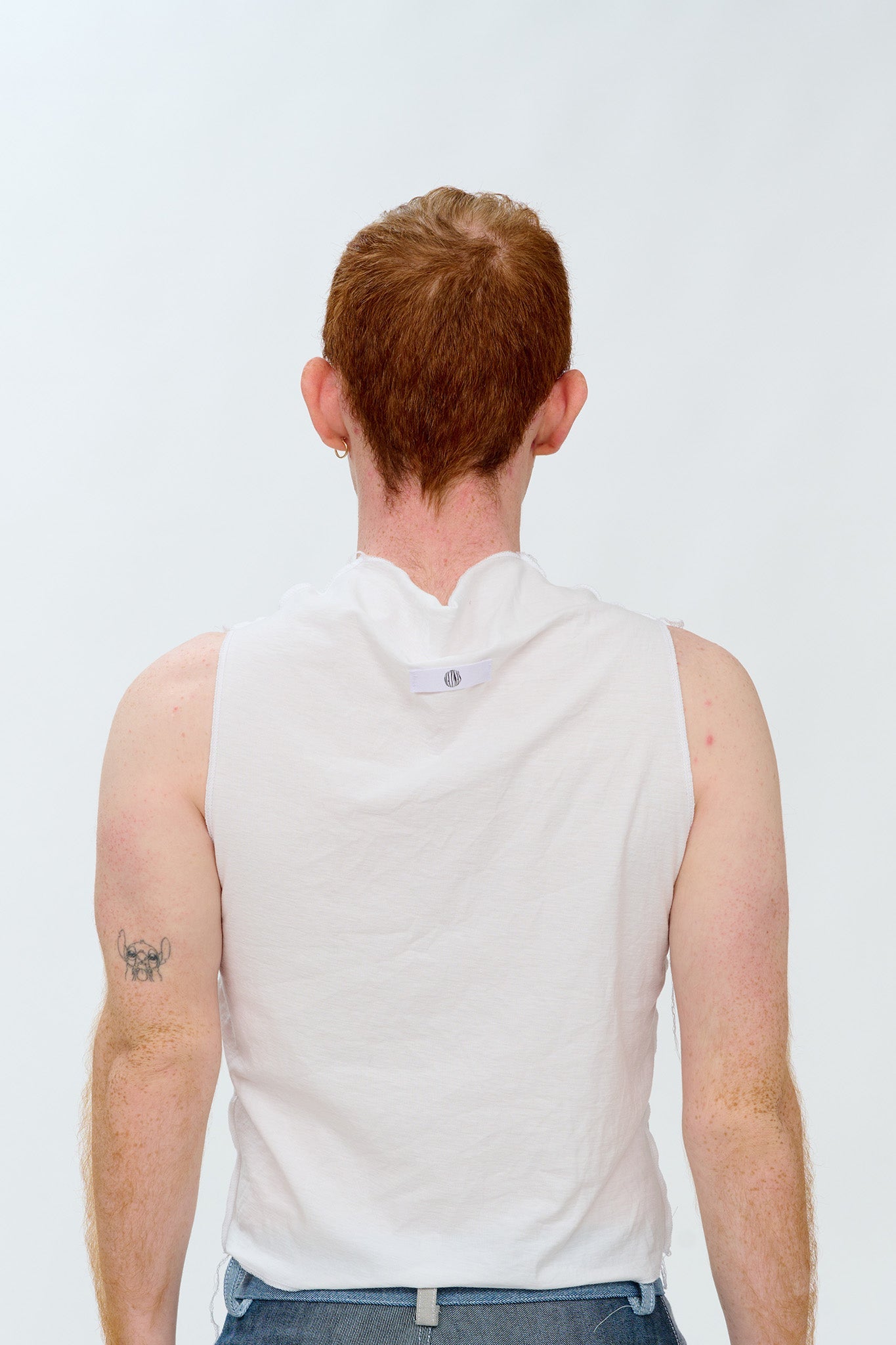 Drape Neck Top - White