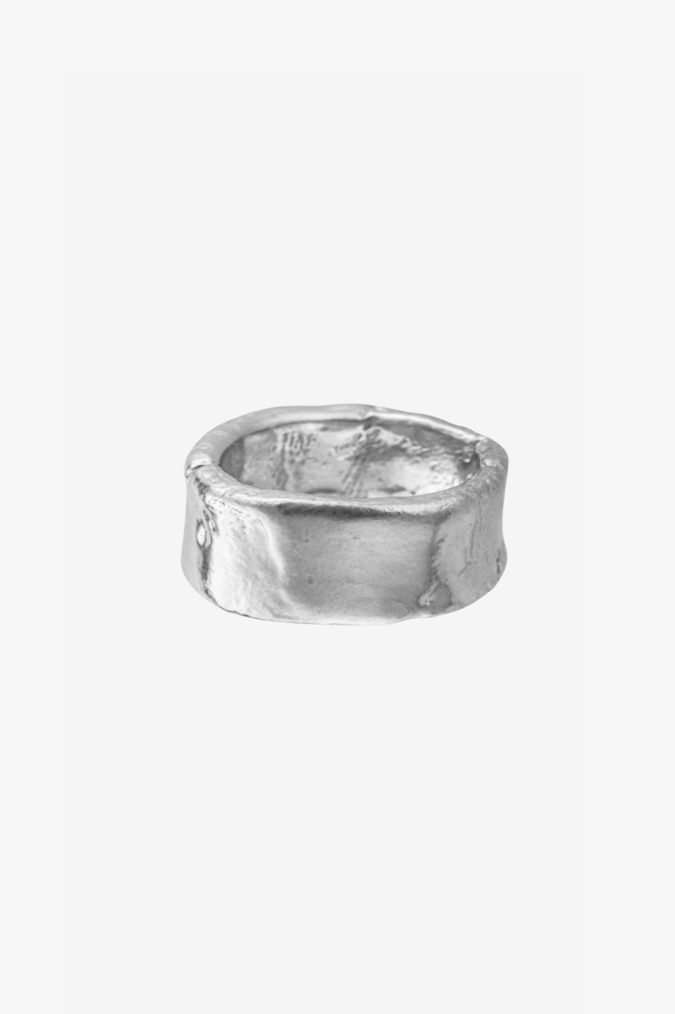 The plain jane ring in a white background. Made from 100% recycled metals and lab created gemstones.