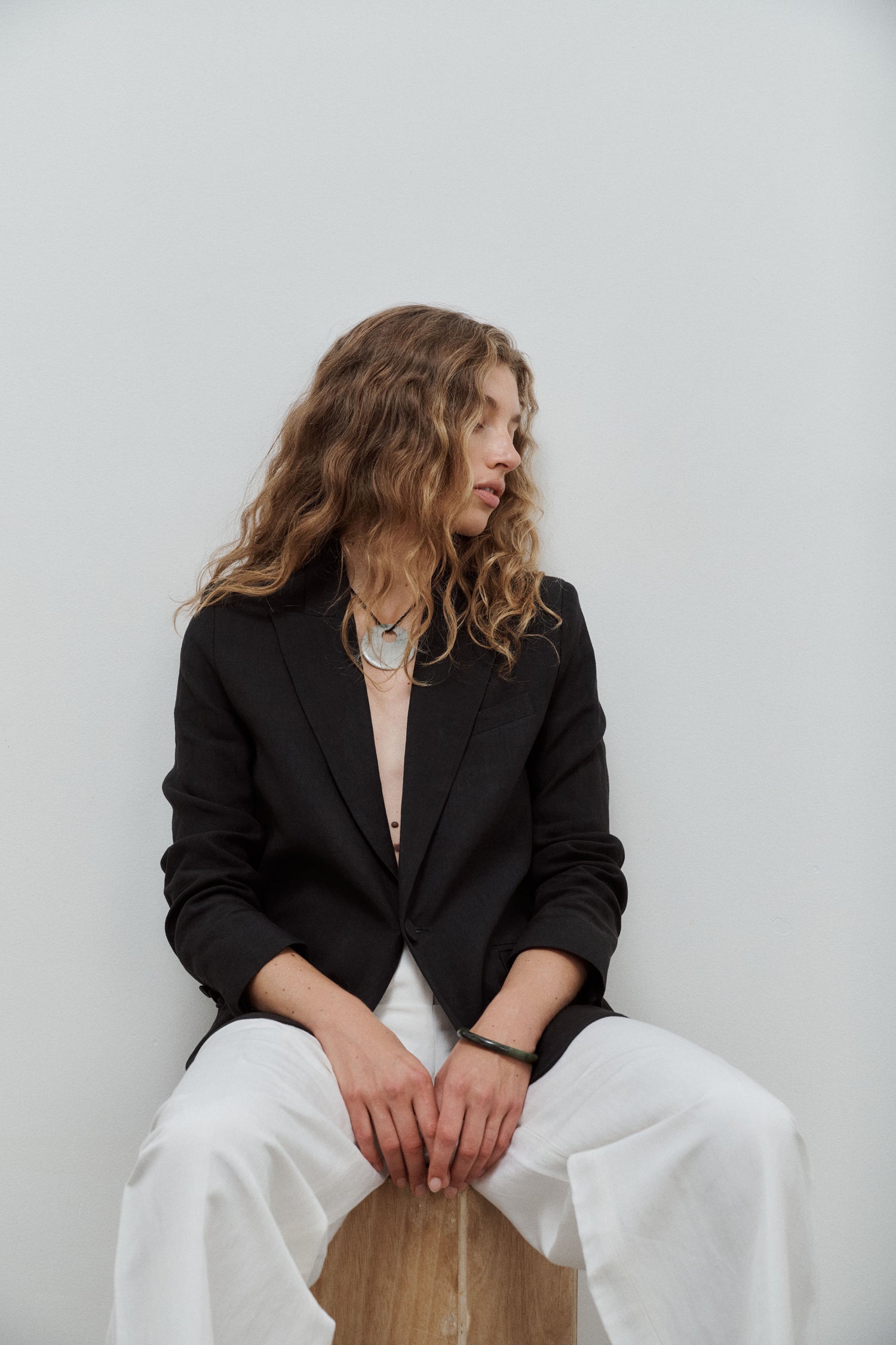 Lauren Linen Canvas Blazer
