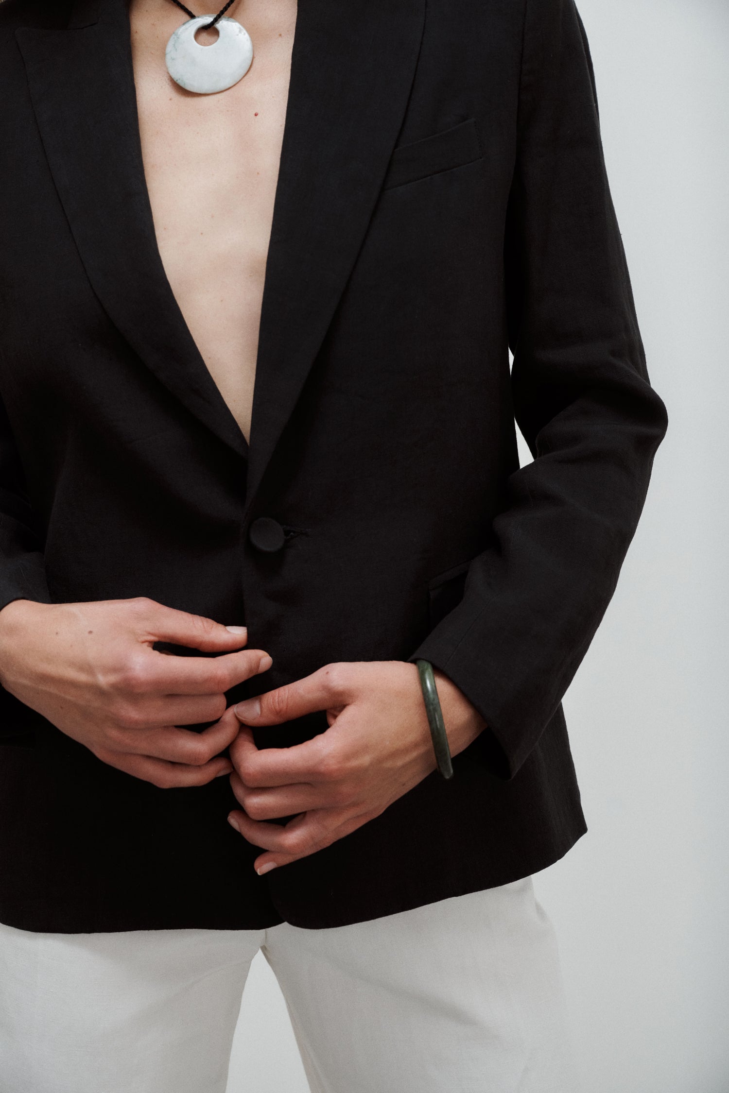 Lauren Linen Canvas Blazer