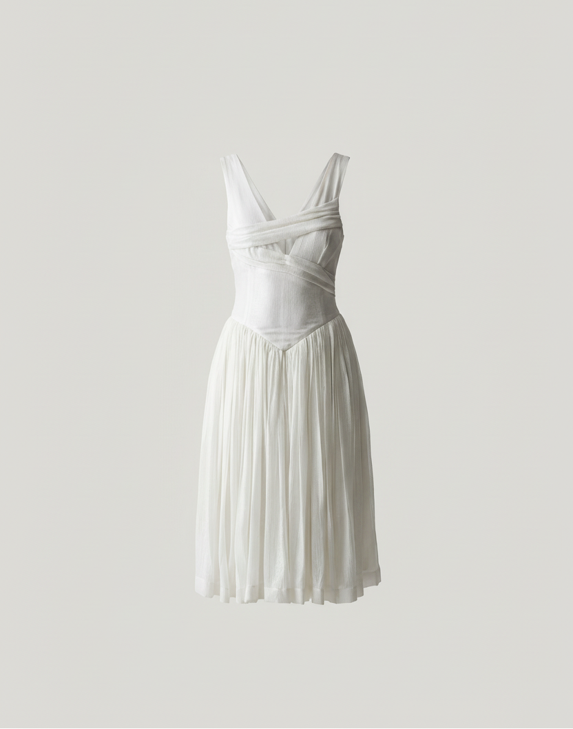 White Sequin Dress